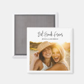 Aimant Photo Best Friends Name (Recto/Verso)