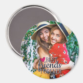 Aimant Photo BFF Meilleurs amis pour toujours moderne (Recto/Verso)