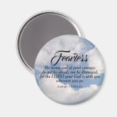 Aimant Photo Blue Cloudy Sky Be Not Afraid Bible Verse (Recto/Verso)