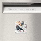 Aimant Photo botanique très joyeux Rustique Noël (In Situ (Lave-vaisselle))