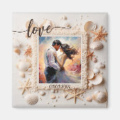 Aimant photo Coquillages Plage pêche (Devant)