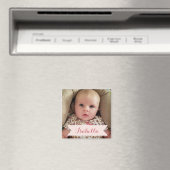 Aimant Photo de bébé personnalisée et nom de l'image Magn (In Situ (Lave-vaisselle))
