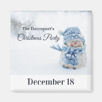 Photo de bonhomme de neige mignon pour invitation
