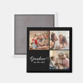 Aimant Photo de cadeau de script établi de grand-mère (Recto/Verso)