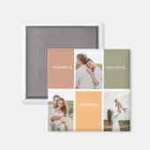 Aimant Photo de collection familiale | Merci béni Gratefu (Recto/Verso)