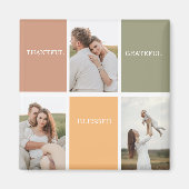 Aimant Photo de collection familiale | Merci béni Gratefu (Devant)