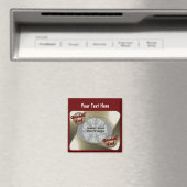 Aimant Photo de conception papa de baseball (In Situ (Lave-vaisselle))