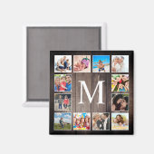 Aimant Photo de Custom Collage Rustic Farmhouse Family (Recto/Verso)