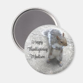 Aimant Photo de Cute Little Squirrel avec Queue Fluffy (Recto/Verso)