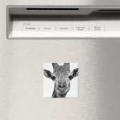 Aimant Photo de girafe noir et blanc (In Situ (Lave-vaisselle))