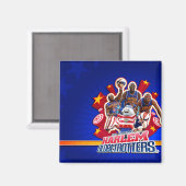 Aimant Photo de groupe de Harlem GlobeTrotter (Recto/Verso)