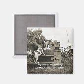 AIMANT PHOTO DE JACK RUSSELL TERRIER DOG MAN LOVE (Recto/Verso)