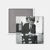 Aimant Photo de John F. Kennedy 2 (Recto/Verso)