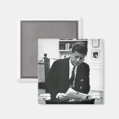Aimant Photo de John F. Kennedy 2 (Recto/Verso)