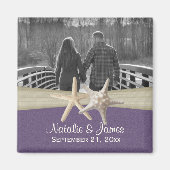 Aimant Photo de la plage Starfish (Devant)