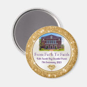 Aimant photo de l'église de commande personnalisée (Recto/Verso)