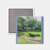 Aimant Photo de Mahogany Bay, Roatan, Honduras (Recto/Verso)