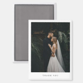 Aimant Photo de mariage formel classique intemporel (Recto/Verso)