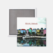 Aimant Photo de Nassau, Bahamas (Recto/Verso)