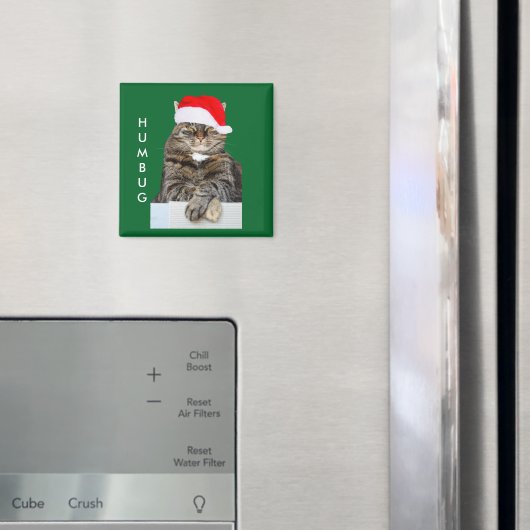 Aimant Photo de Noël de Humbug avec le Père Noël (In situ (réfrigérateur))
