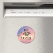 Aimant Photo de Pink Sky Il calme la verse de la Bible te (In Situ (Lave-vaisselle))