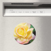 Aimant Photo de rose de la paix (In Situ (Lave-vaisselle))