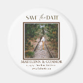 Aimant Photo de script lisse Enregistrer l'aimant de date (Devant)