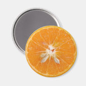 Aimant photo de tranche d'orange (Recto/Verso)