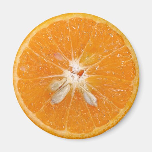 Aimant photo de tranche d'orange (Devant)