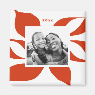 Aimant Photo de vacances de Poinsettia Graphic