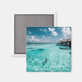 Aimant Photo des Maldives  (Recto/Verso)
