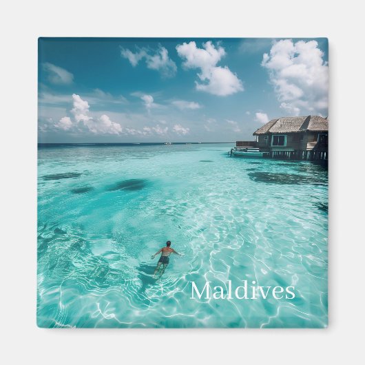 Aimant Photo des Maldives  (Devant)