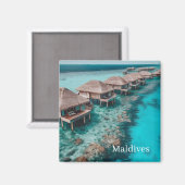Aimant Photo des Maldives (Recto/Verso)