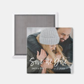 Aimant Photo d'hiver Enregistrer l'aimant Date (Recto/Verso)