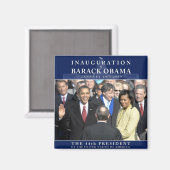 Aimant Photo d'investiture d'Obama (Recto/Verso)