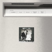 Aimant Photo en cuir noir et dentelle Enregistrer l'aiman (In Situ (Lave-vaisselle))