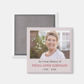 Aimant Photo en mémoire d'amour (Recto/Verso)