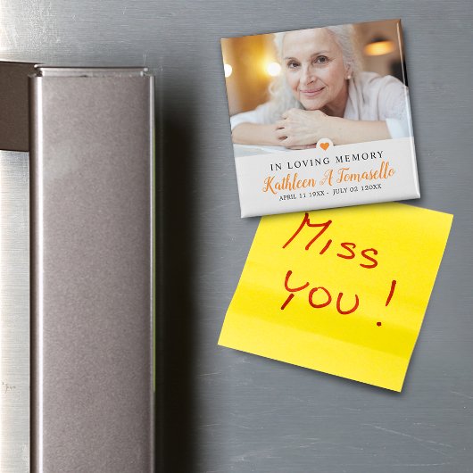 Aimant Photo en mémoire d'amour