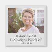 Aimant Photo en mémoire d'amour (Devant)