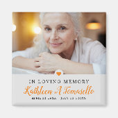 Aimant Photo en mémoire d'amour (Devant)