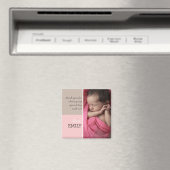 Aimant photo en Merci Brown rose moderne (In Situ (Lave-vaisselle))