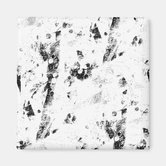 Aimant photo en noir et blanc d'une photo en noir et blan (Devant)