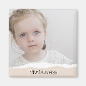 Aimant Photo et Perosnalized Text pink (Devant)