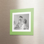 Aimant Photo Famille Moderne Vert Simple Lovely Cadeau<br><div class="desc">Photo Famille Moderne Vert Simple Lovely Cadeau</div>