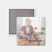 Aimant photo grand-mère personnalisé (Recto/Verso)