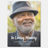 Aimant Photo Hommage commémoratif Souvenir (Recto)