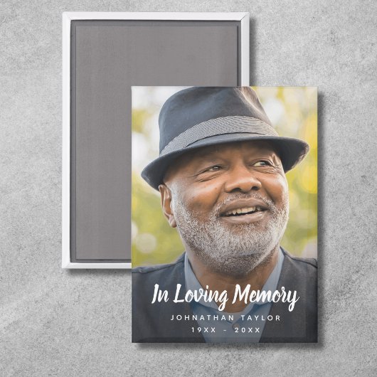 Aimant Photo Hommage commémoratif Souvenir