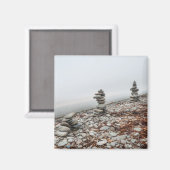 Aimant photo inukshuk (Recto/Verso)