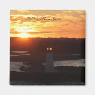 Aimant Photo, Lighthouse, Sunrise, Halifax