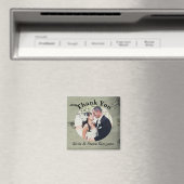 Aimant photo Mariage Merci en bois de bouleau (In Situ (Lave-vaisselle))